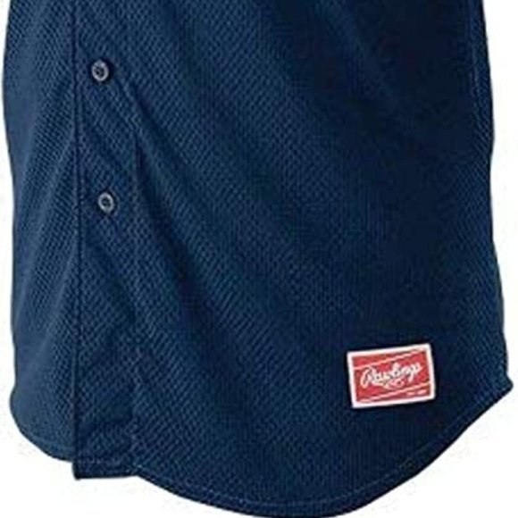 Rawlings Men's Full Button RBJ167 Jersey - Picture 2 of 3